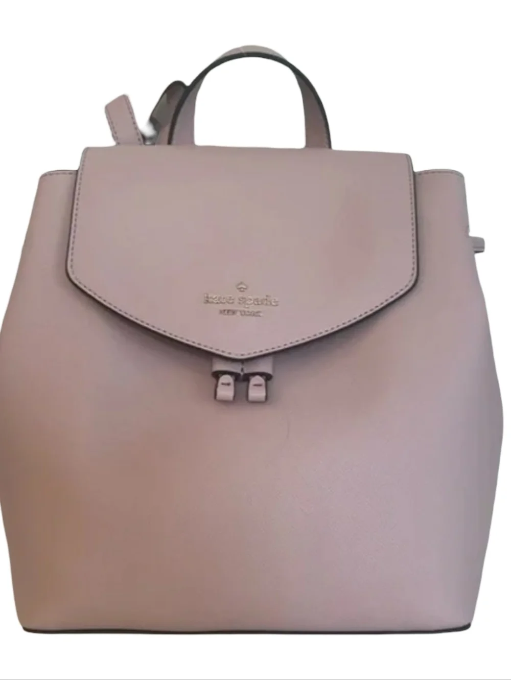 Kate Spade Lizzie Medium Saffiano Flap Backpack Blush